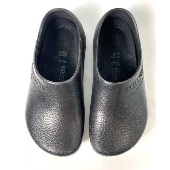 Birkenstock  Profi-Birki Polyurethane Black Clogs Size 38 - Picture 3 of 12